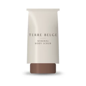 Mineral Body Scrub, lichaamsscrub met rode klei in een tube
