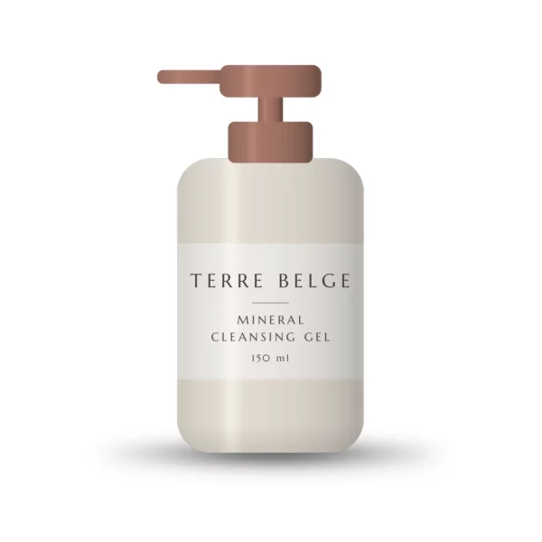 Mineral Cleansing Gel, reinigingsgel met rode klei in een pompflacon